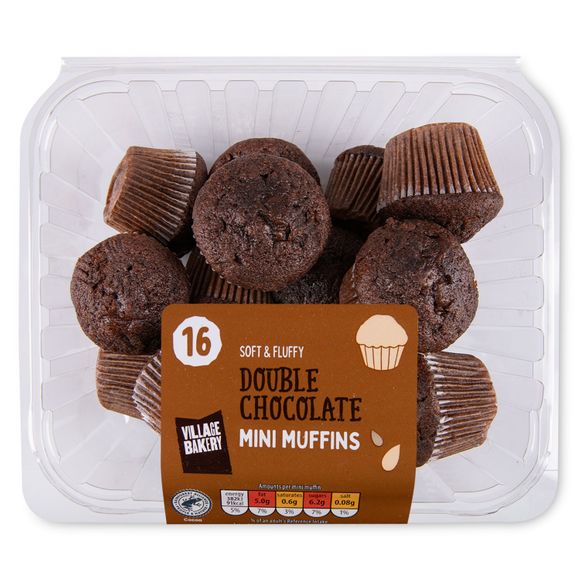 Holly Lane Mini Double Chocolate Muffins 336g/16 Pack